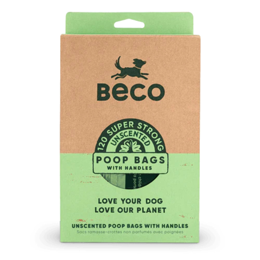 Beco Pets Pod Βιοδιασπώμενα Σακουλάκια Περιττωμάτων με Λαβές - 120τμχ