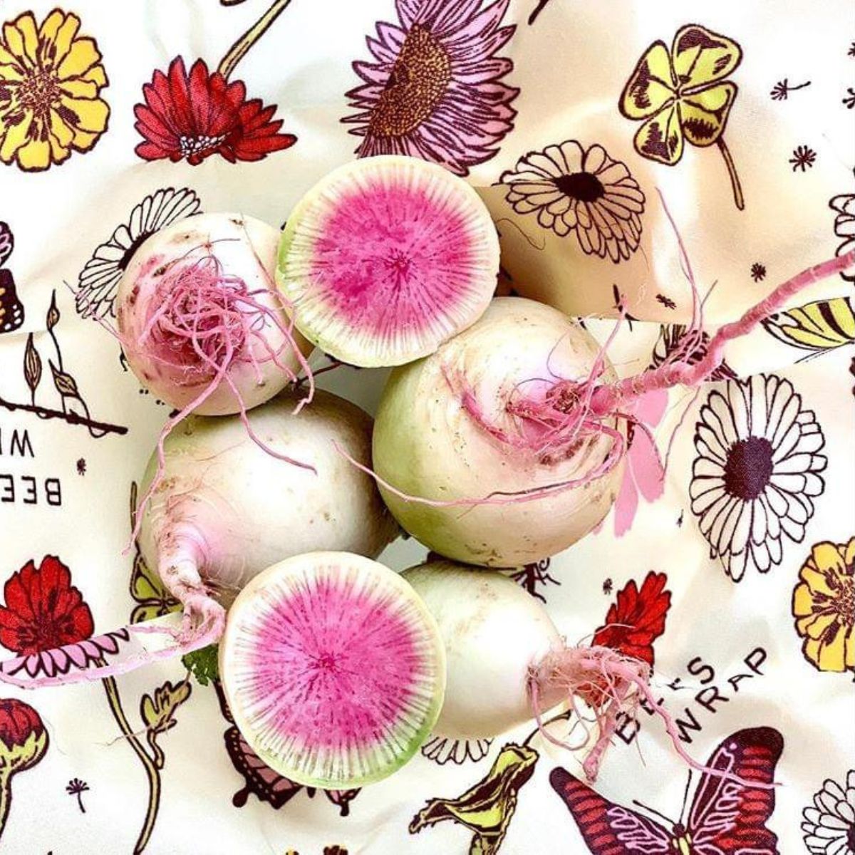 Bee’s Wrap Vegan Σετ Κερομάντηλα Meadow Magic - 3τμχ (S,M,L)
