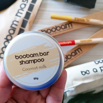 Boobam Bar Οικολογικό Σαμπουάν με άρωμα Γάλα Καρύδας - 60g