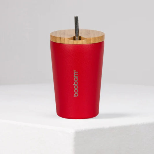 Boobam Cup Lite Ποτήρι Θερμός με Καλαμάκι - 350ml