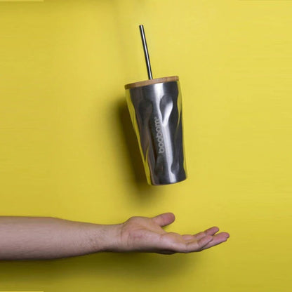 Boobam Cup Ποτήρι Θερμός με Καλαμάκι - 450ml