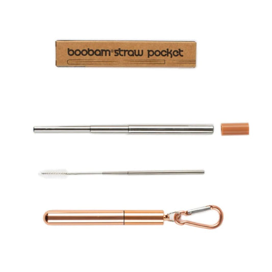 Boobam Straw Pocket Καλαμάκι με Θήκη Μεταφοράς