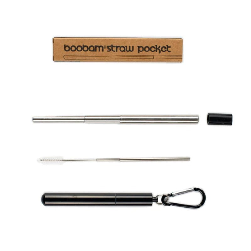 Boobam Straw Pocket Καλαμάκι με Θήκη Μεταφοράς