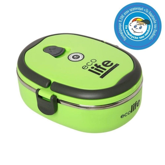 Ecolife Ανοξείδωτο Φαγητοδοχείο Πράσινο - 800ml