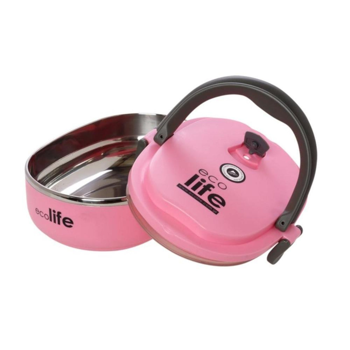 Ecolife Ανοξείδωτο Φαγητοδοχείο Ροζ - 800ml