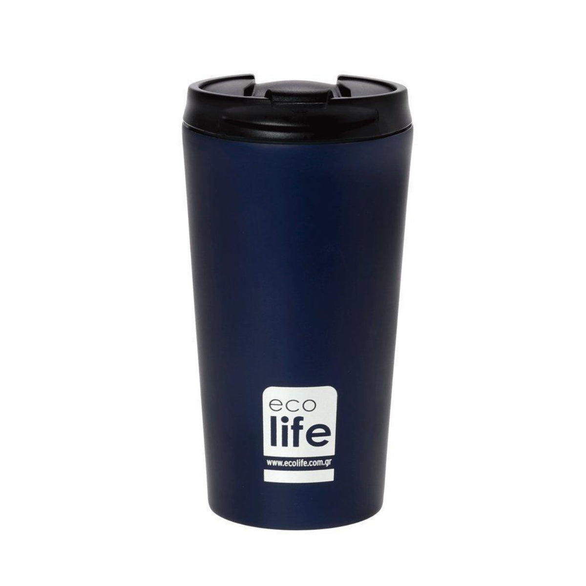 Ecolife Coffee Cup Ποτήρι Θερμός Blue Matte - 370ml