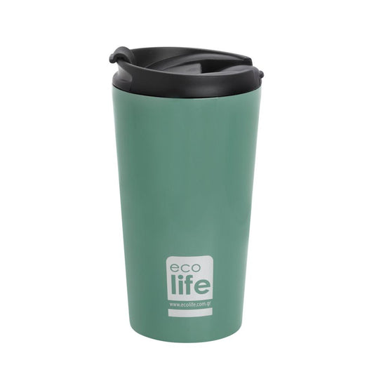 Ecolife Coffee Cup Ποτήρι Θερμός Light Blue - 370ml