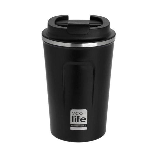 Ecolife Coffee Cup Ποτήρι Θερμός Σκούρο Γκρι - 370ml