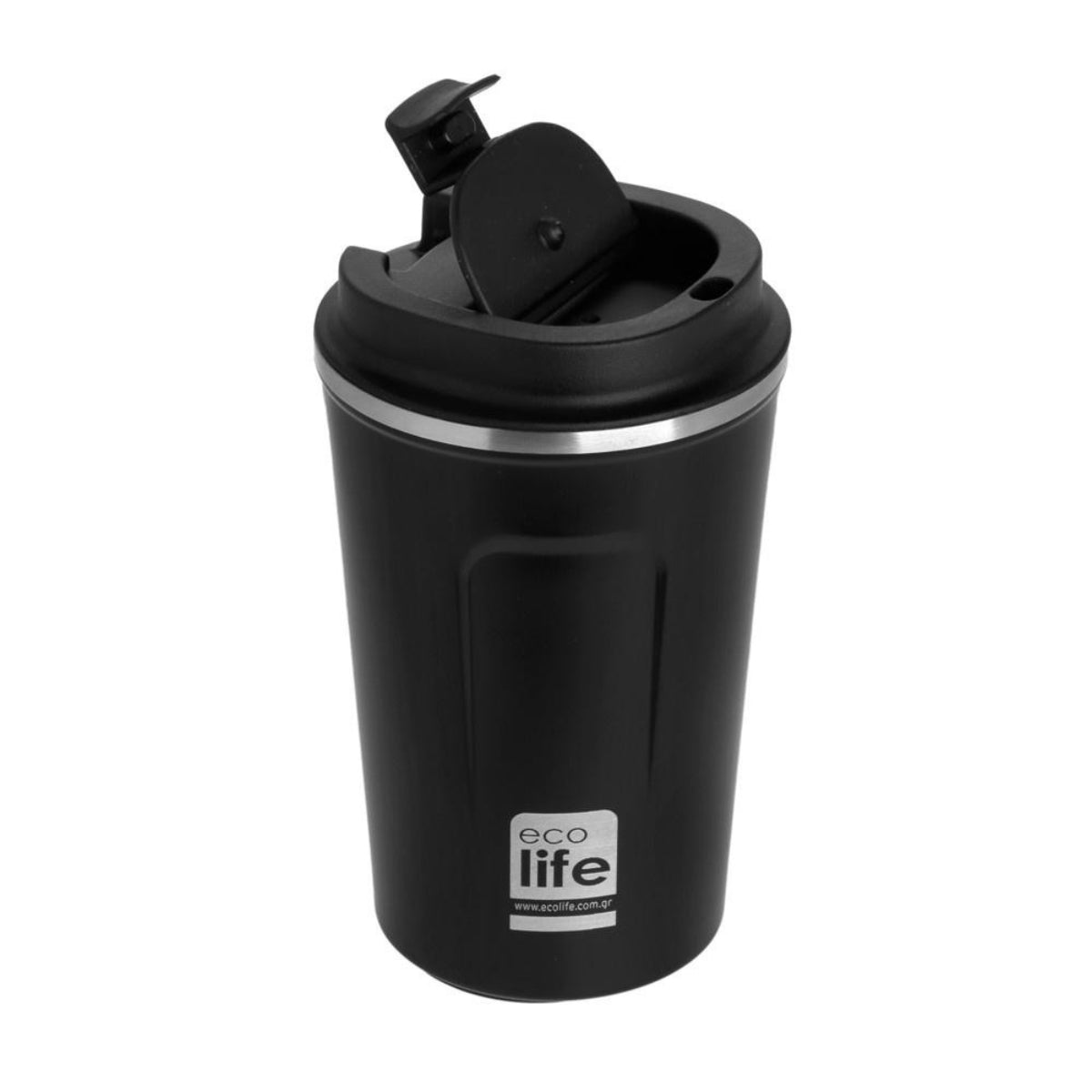 Ecolife Coffee Cup Ποτήρι Θερμός Σκούρο Γκρι - 370ml