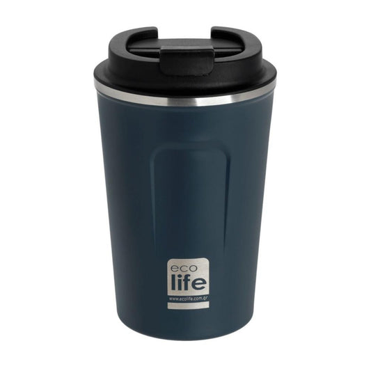Ecolife Coffee Cup Ποτήρι Θερμός Σκούρο Μπλε - 370ml