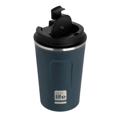 Ecolife Coffee Cup Ποτήρι Θερμός Σκούρο Μπλε - 370ml