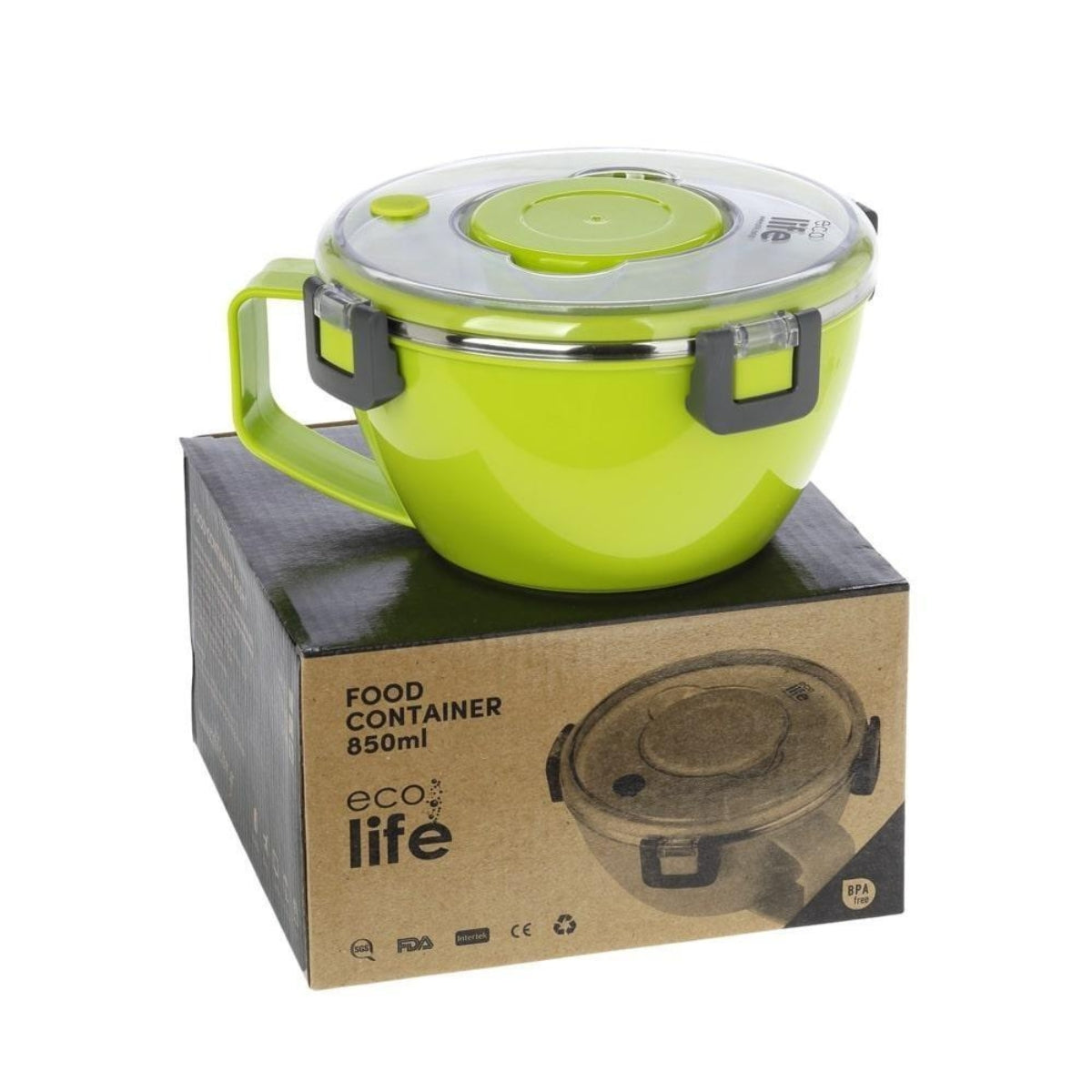 Ecolife Φαγητοδοχείο Θερμός Πράσινο - 850ml