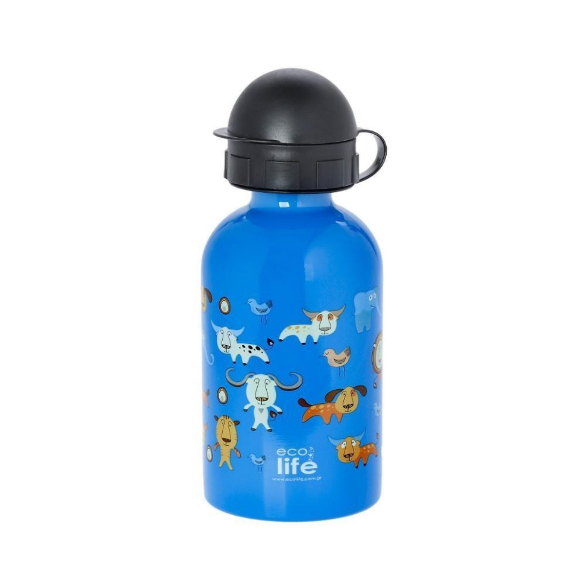 Ecolife Kids Μεταλλικό Ανοξείδωτο Παγουράκι Jungle - 400ml