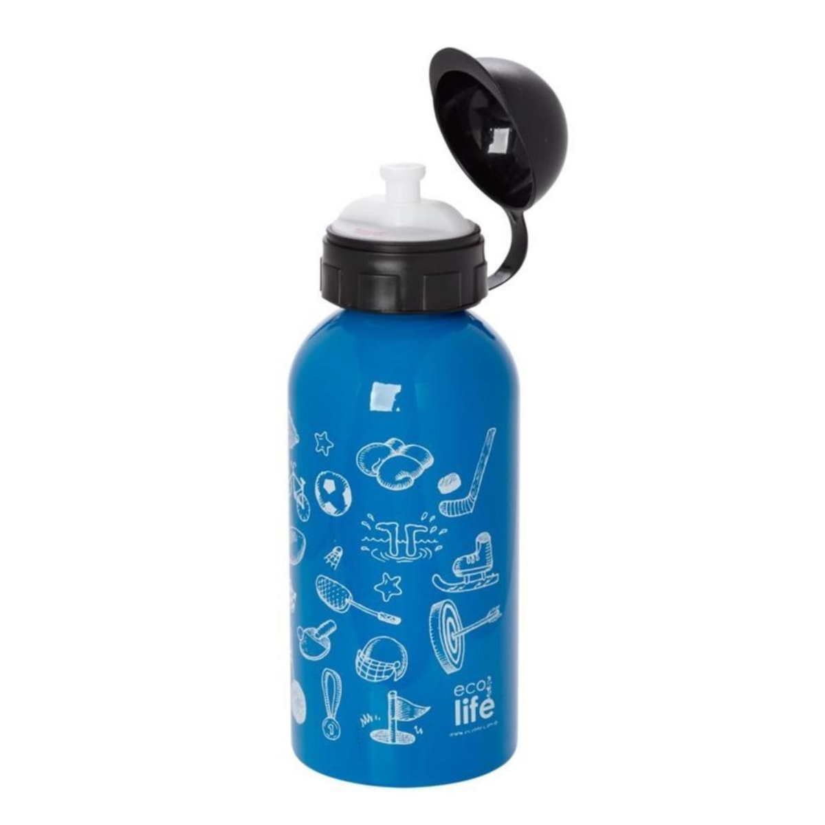 Ecolife Kids Μεταλλικό Ανοξείδωτο Παγουράκι Sports - 500ml