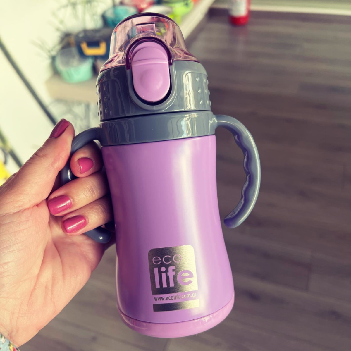 Ecolife Kids Παγουράκι Θερμός Lilac - 300ml