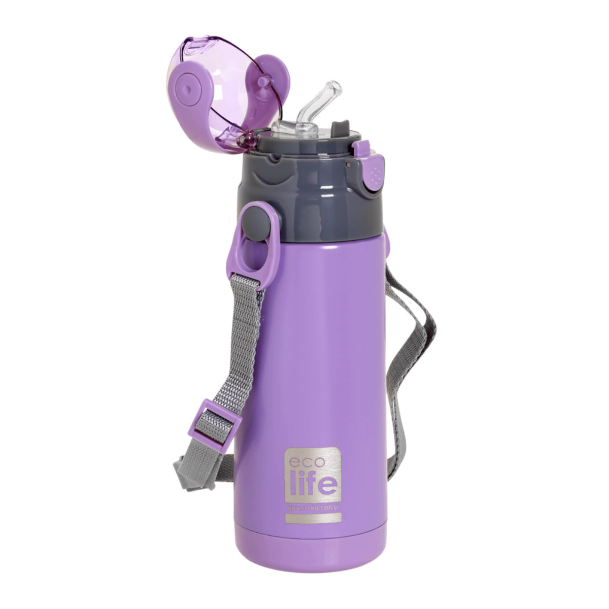 Ecolife Kids Παγουράκι Θερμός Lilac - 400ml