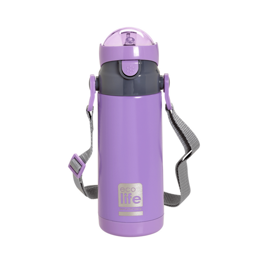 Ecolife Kids Παγουράκι Θερμός Lilac - 400ml