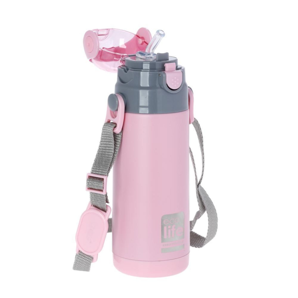 Ecolife Kids Παγουράκι Θερμός Pink - 400ml