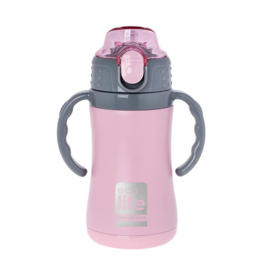 Ecolife Kids Παγουράκι Θερμός Pink - 300ml