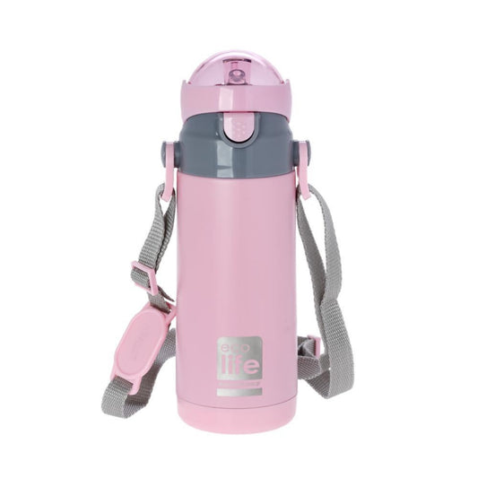 Ecolife Kids Παγουράκι Θερμός Pink - 400ml