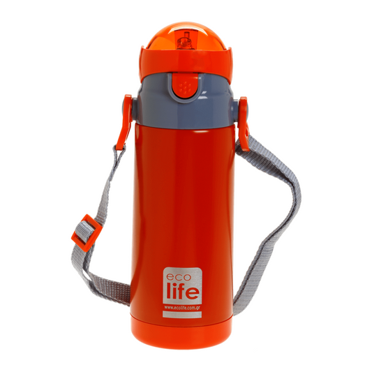 Ecolife Kids Παγουράκι Θερμός Red - 400ml