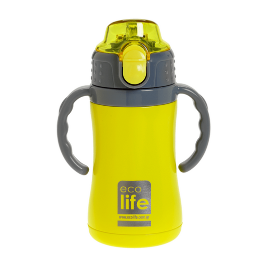 Ecolife Kids Παγουράκι Θερμός Yellow - 300ml