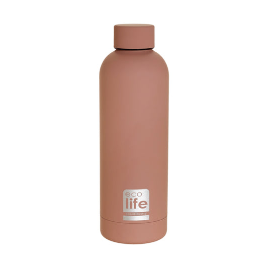 Ecolife Μπουκάλι Θερμός Dusty Pink - 500ml