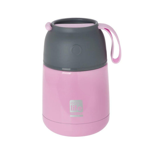 Ecolife Kids Θερμός Φαγητού Baby Pink - 450ml