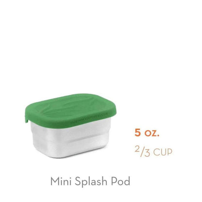 Ecolunchbox Splash Pod Mini Δοχείο Φαγητού Inox Πράσινο - 148ml