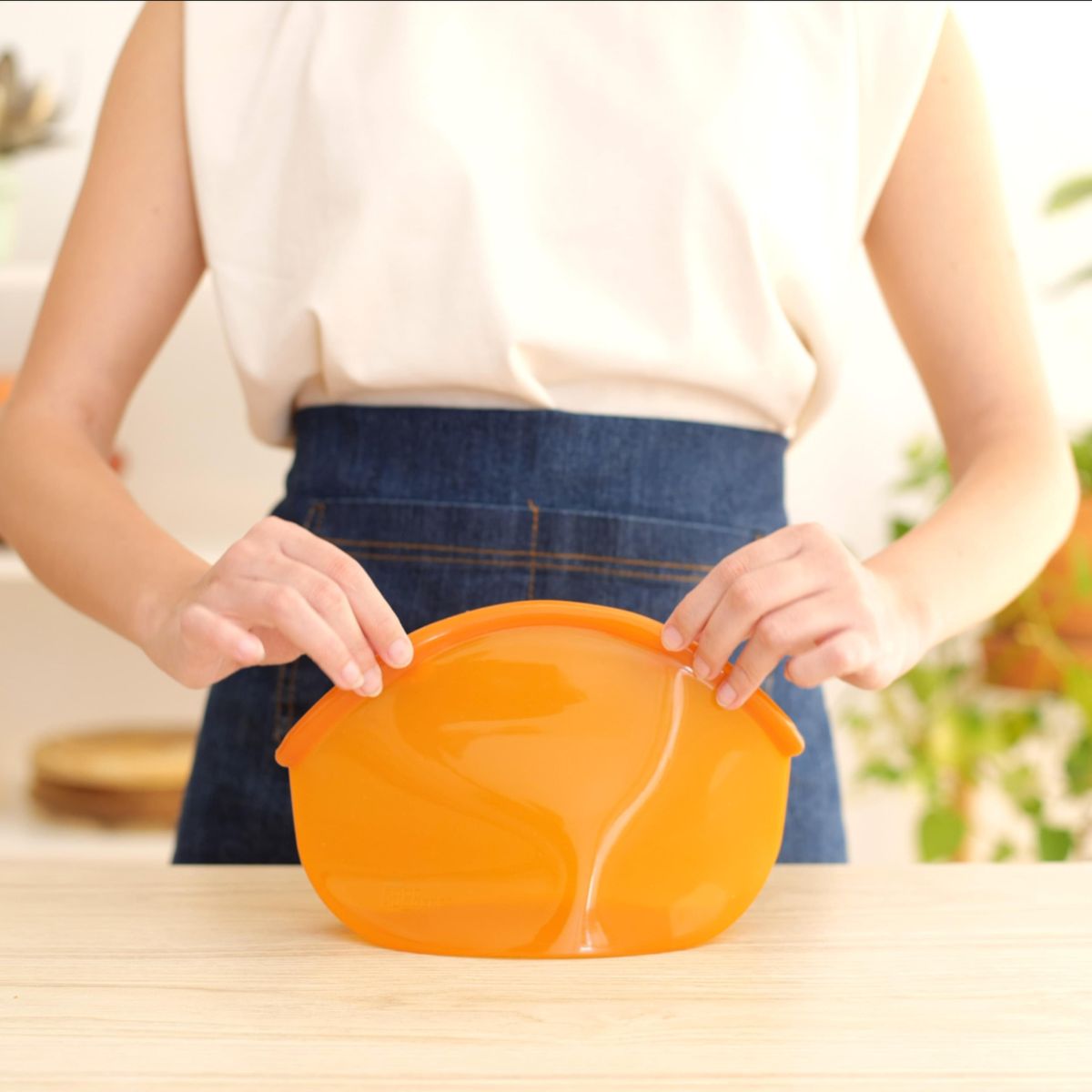 Food Huggers Σακούλα Σιλικόνης Hugger Bag Amber - 900ml