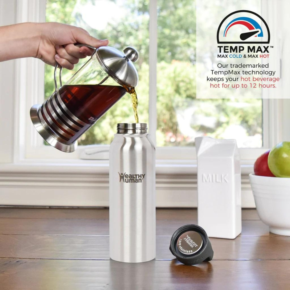 Healthy Human Μπουκάλι Θερμός Stein Bottle Brushed Steel - 621ml