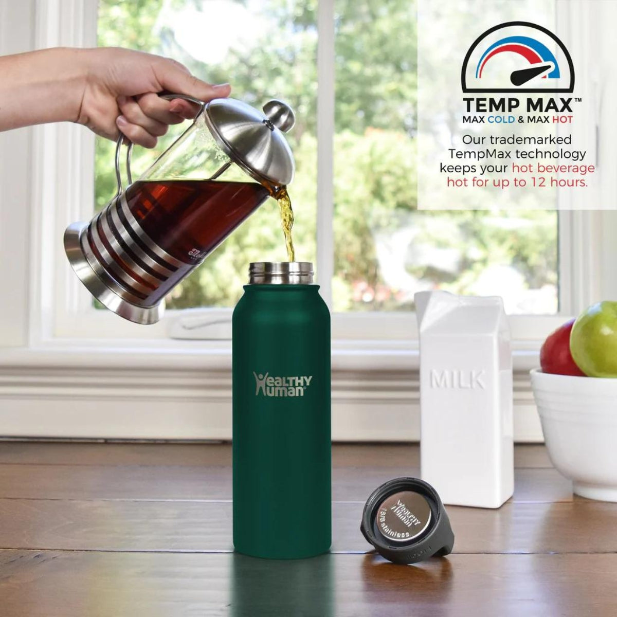 Healthy Human Μπουκάλι Θερμός Stein Bottle Forest Green - 621ml