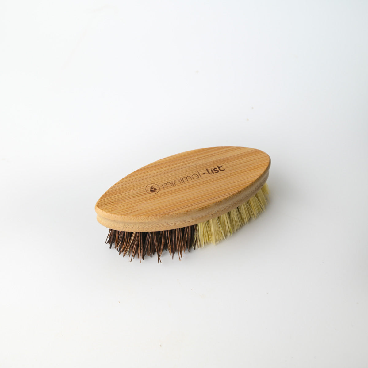 Minimal List Bamboo Οβαλ Βούρτσα Λαχανικών με Ίνες από Κοκοφοίνικα & Σιζαλ