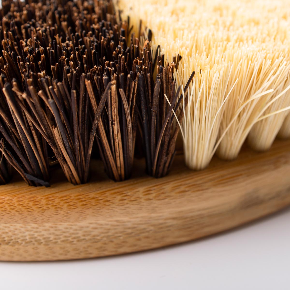 Minimal List Bamboo Οβαλ Βούρτσα Λαχανικών με Ίνες από Κοκοφοίνικα & Σιζαλ