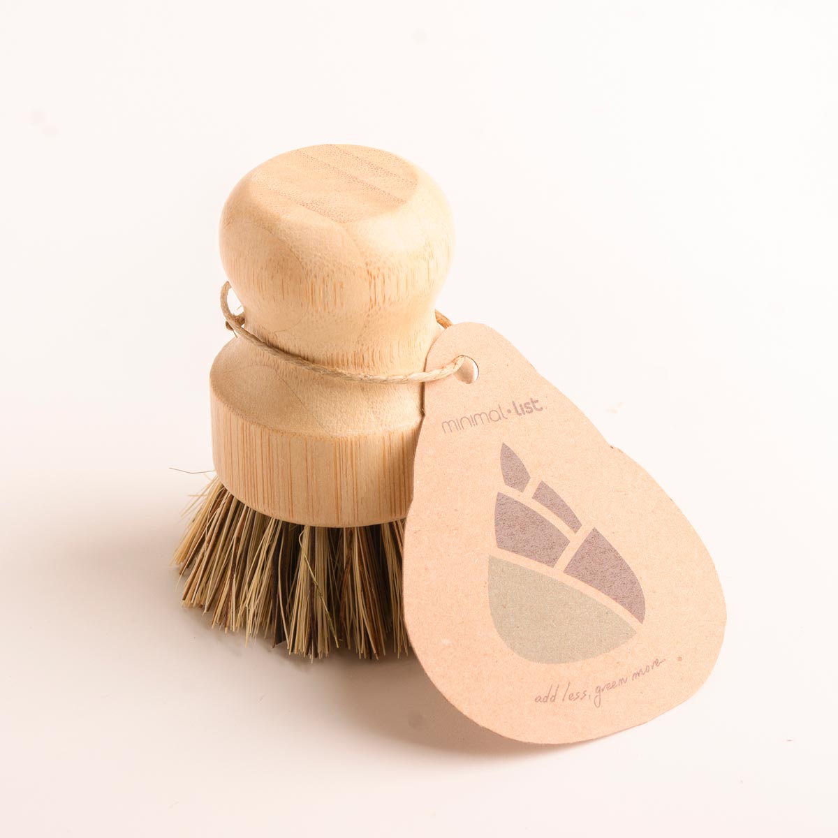 Minimal List Mini Bamboo Βούρτσα για Τρίψιμο Κατσαρολικών από Ίνες Κοκοφοίνικα & Σιζαλ
