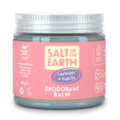 Salt of the Earth Vegan Αποσμητικό Balm με άρωμα Lavender & Vanilla - 60gr