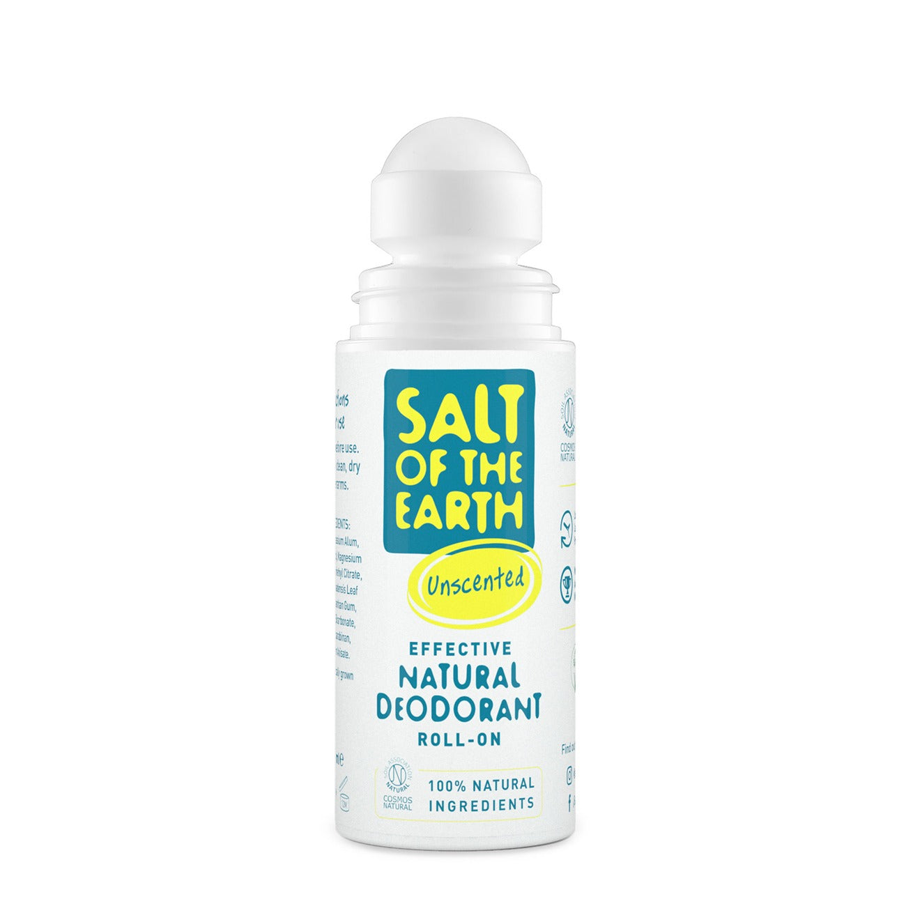 Salt of the Earth Vegan Αποσμητικό Roll-On χωρίς Άρωμα - 75ml