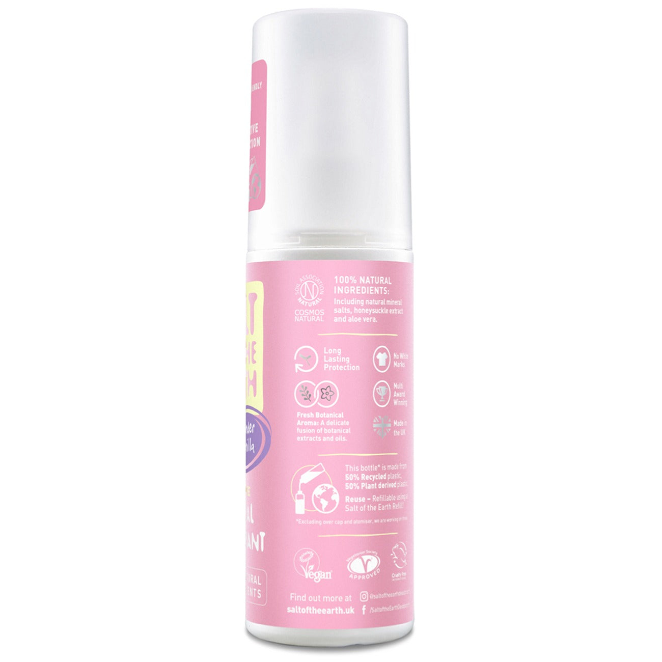 Salt of the Earth Vegan Αποσμητικό Spray με άρωμα Lavender & Vanilla - 100ml
